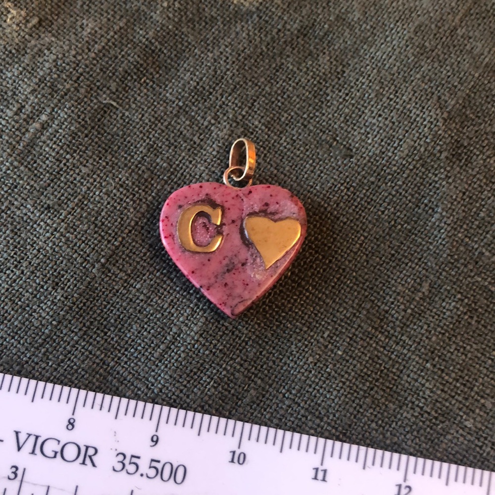 COPY - Pendant 18 karat gold pendant letter C
